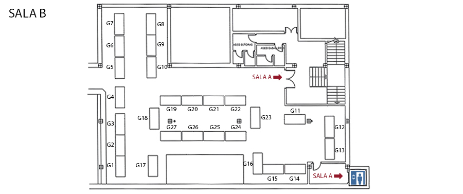 Mapa expositores de TerraSur